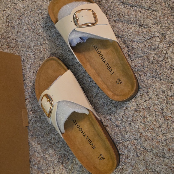 Evellyhootd Sandal Clog White Womens Size 9.5 - Picture 6 of 11